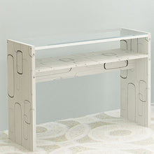 Load image into Gallery viewer, Nordic Simple Solid Color Durable Single Double Manicure Desk Desk Chair Particle Board 0.8M